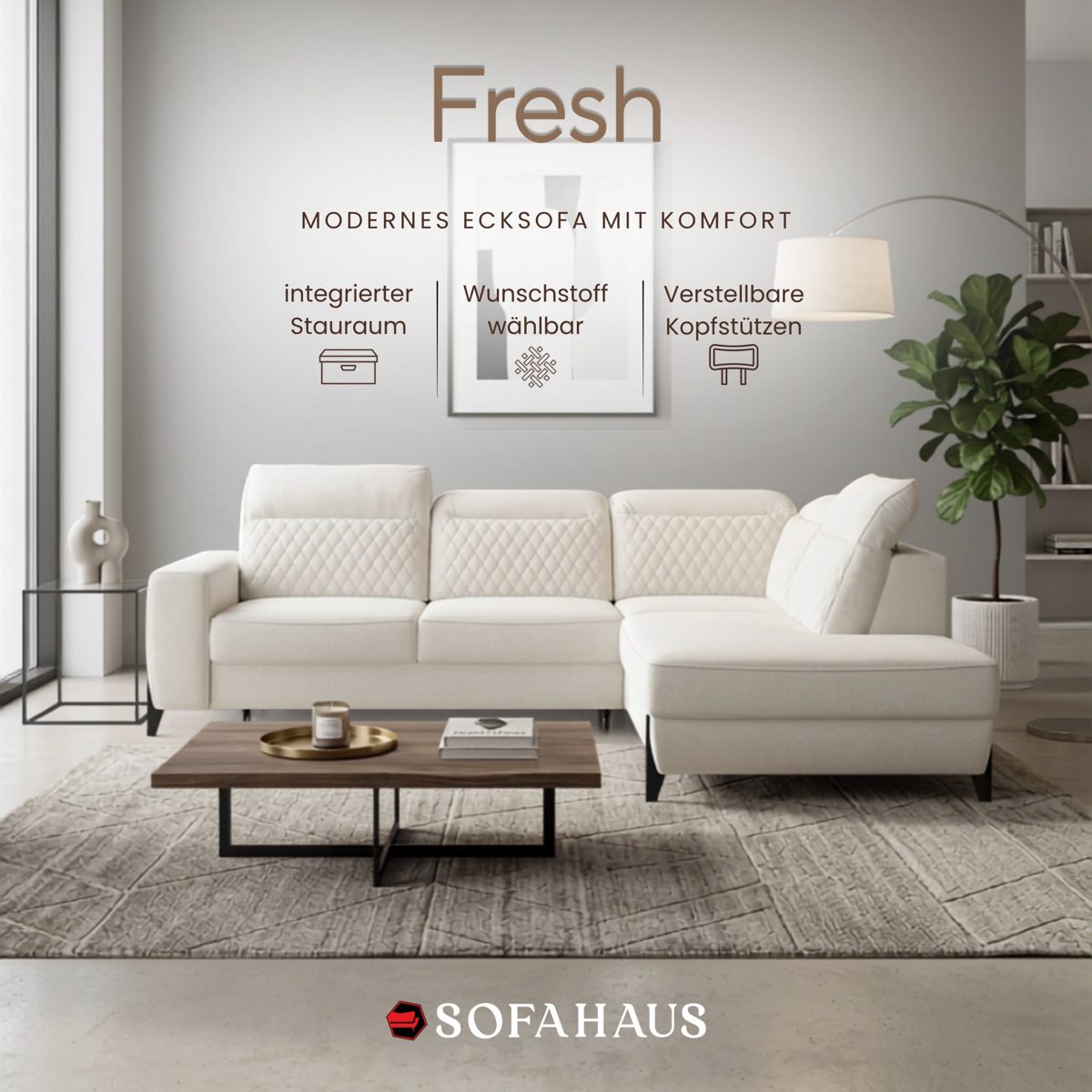 Sofa Fresh – modernes Ecksofa mit Komfort
