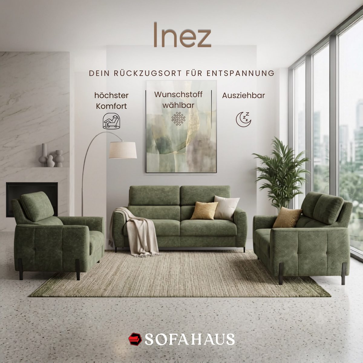 Sofa Inez – dein Rückzugsort für Entspannung