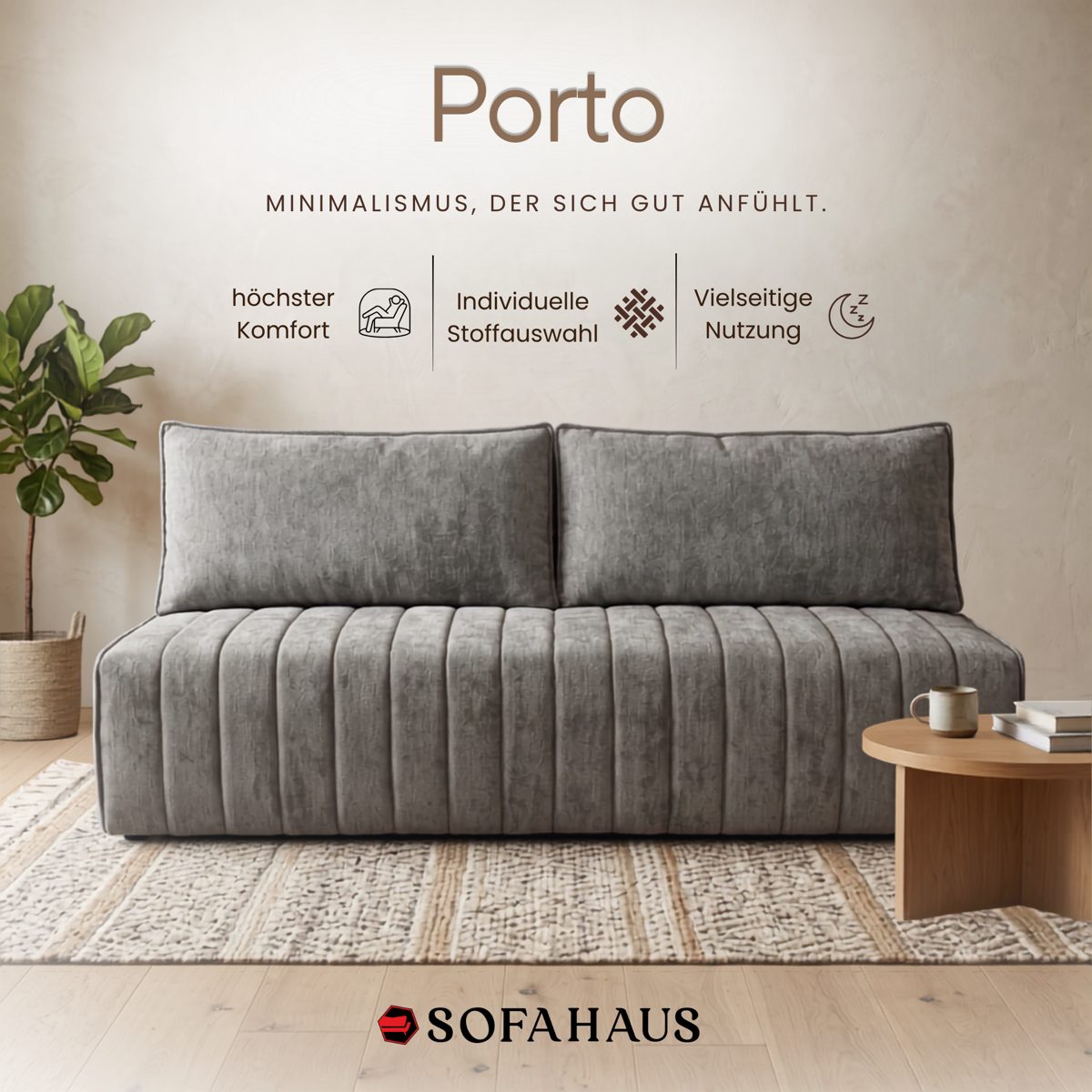 Sofa Porto – Minimalismus, der sich gut anfühlt