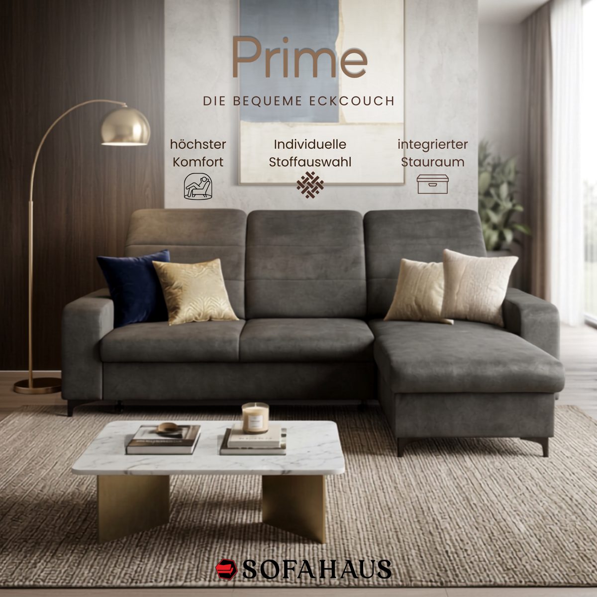 Sofa Prime – die bequeme Eckcouch